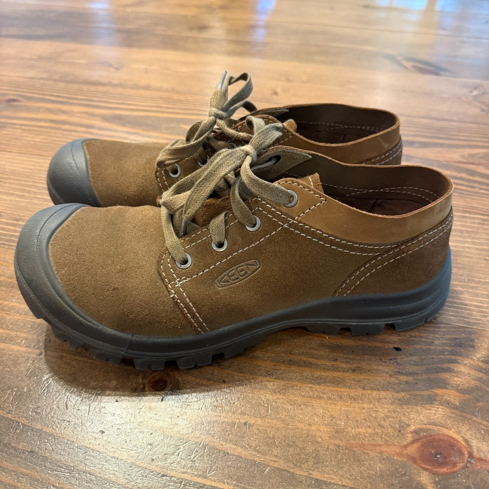KEEN Grayson Oxford Men's‎ 9 Brown Suede Leather Comfort Shoes 101895 Outdoor